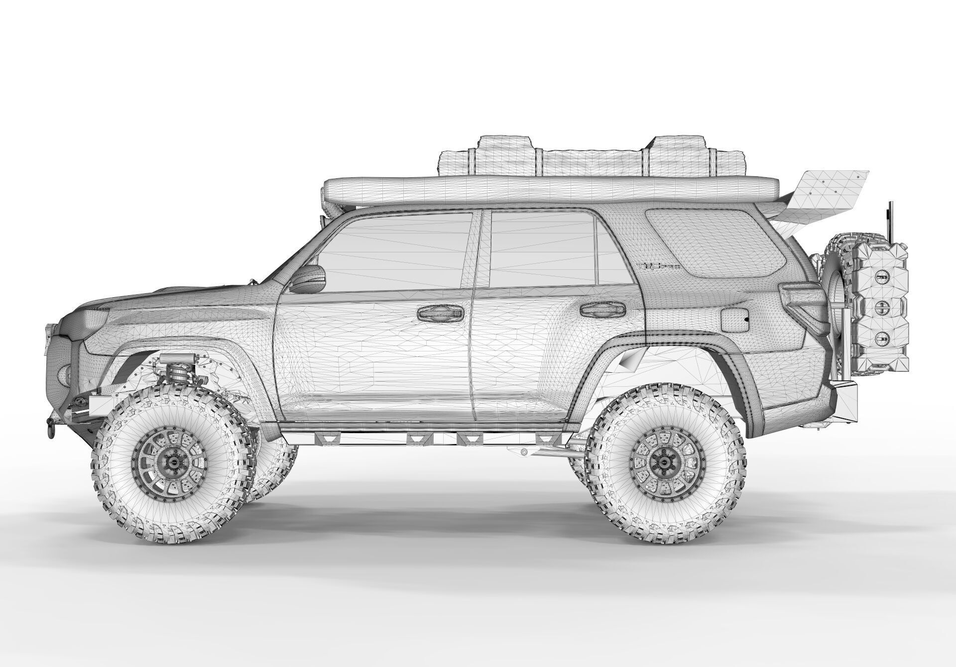Toyota 4Runner 2022 Full Accesories 3D model_13