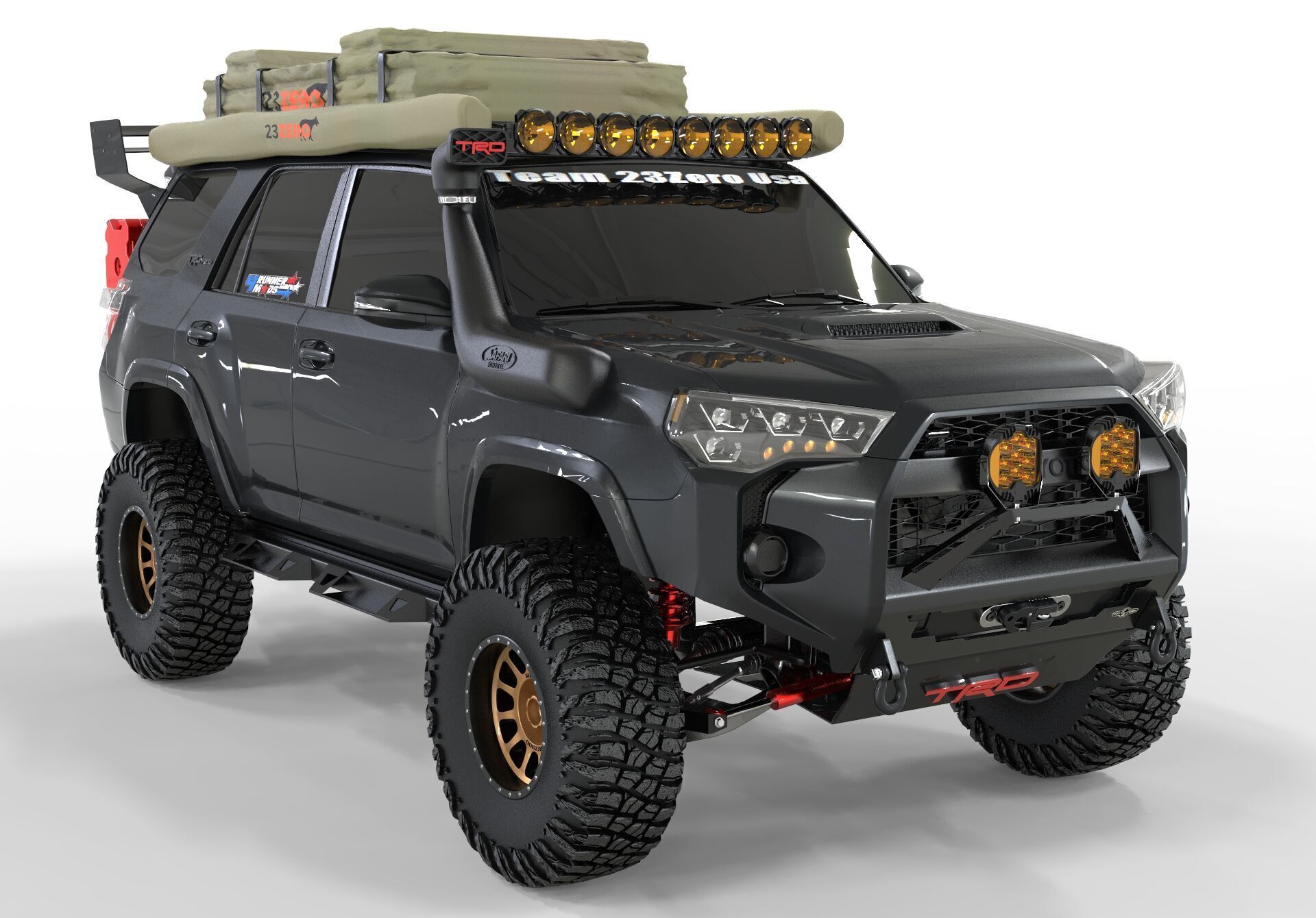 Toyota 4Runner 2022 Full Accesories 3D model_6