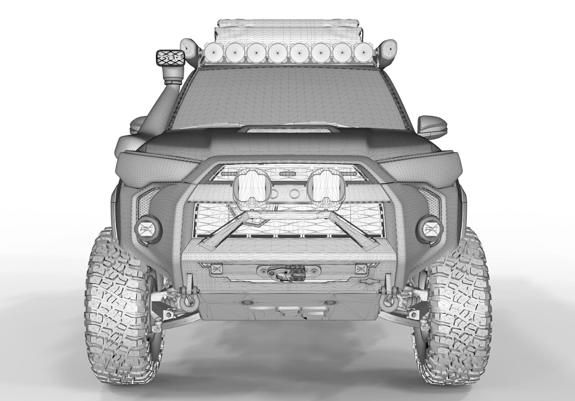 Toyota 4Runner 2022 Full Accesories 3D model_12