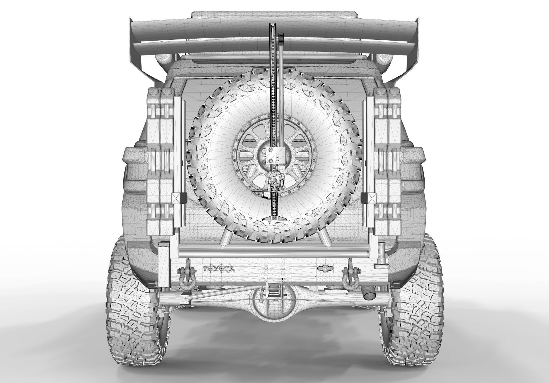 Toyota 4Runner 2022 Full Accesories 3D model_11