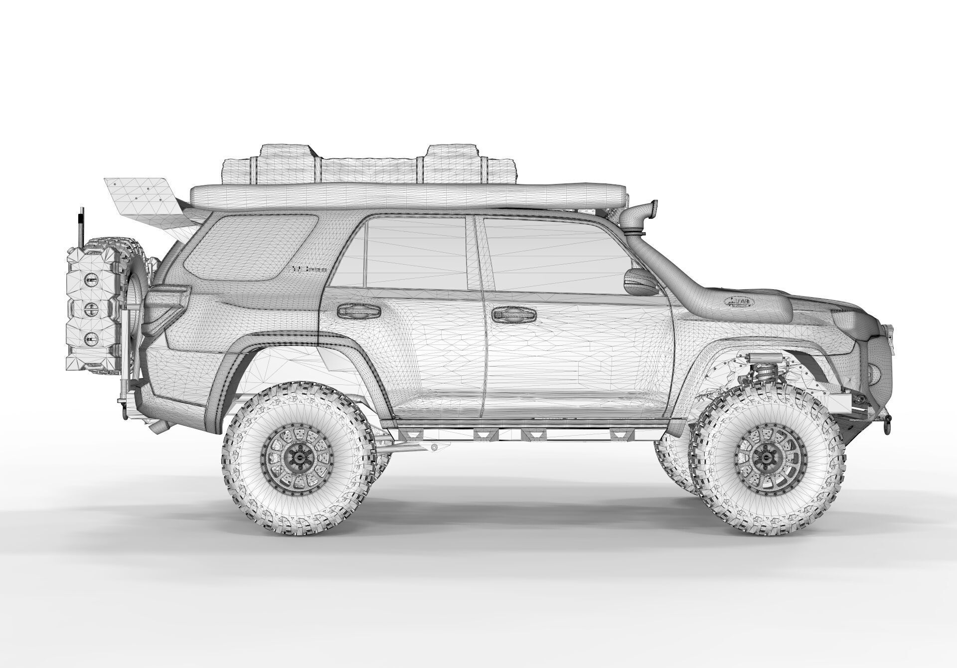 Toyota 4Runner 2022 Full Accesories 3D model_14