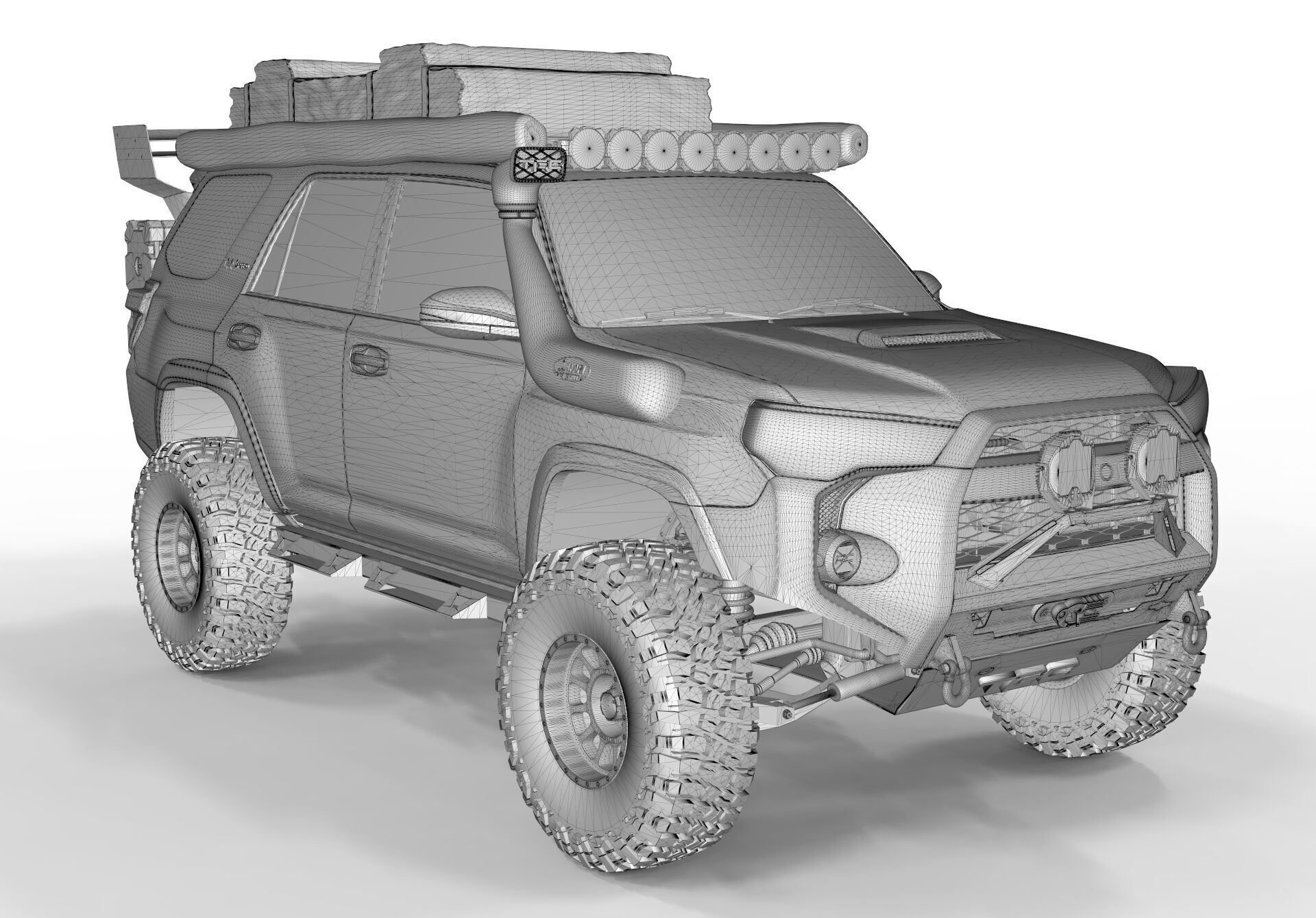 Toyota 4Runner 2022 Full Accesories 3D model_9