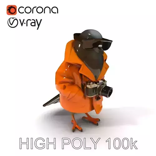 Stylish Pigeon Character shpioniro golubino