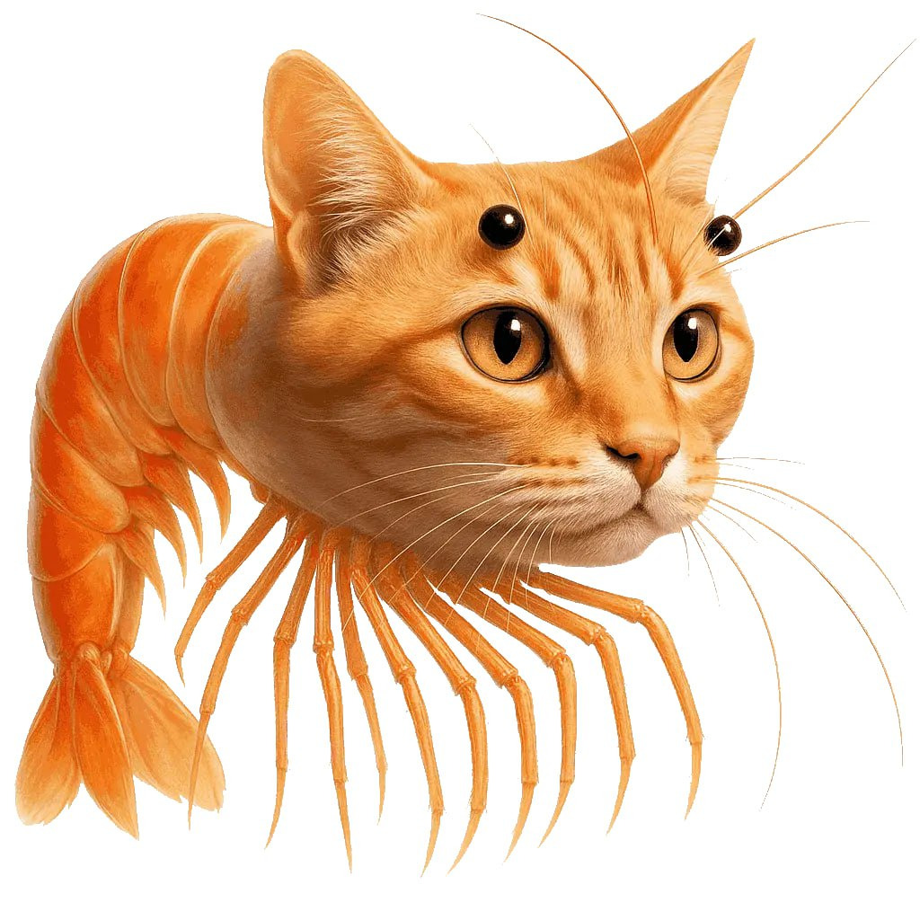 Cat Shrimp Trippy Tropa Low-poly 3D model_4