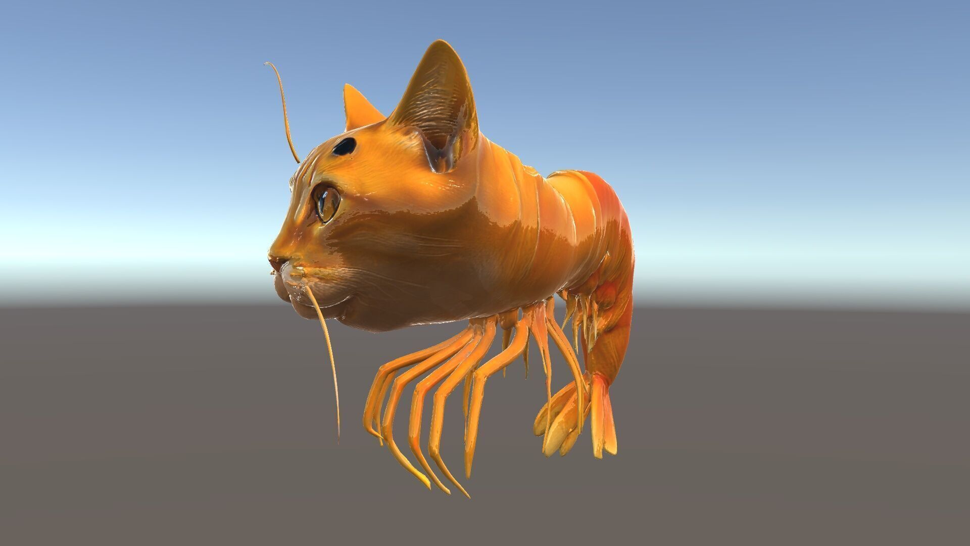 Cat Shrimp Trippy Tropa Low-poly 3D model_30