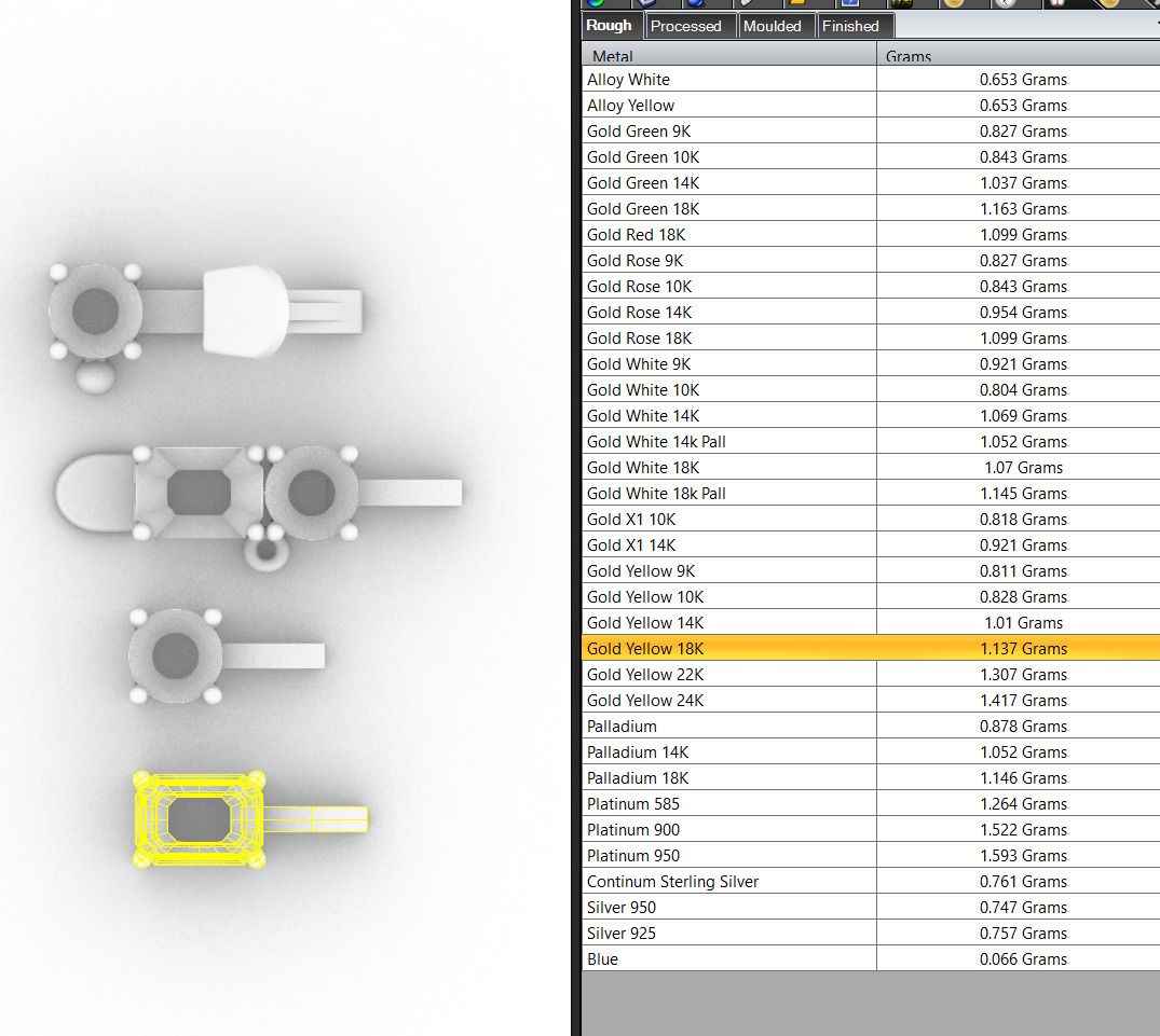 50 pointers tennis bracelet 3D print model_7