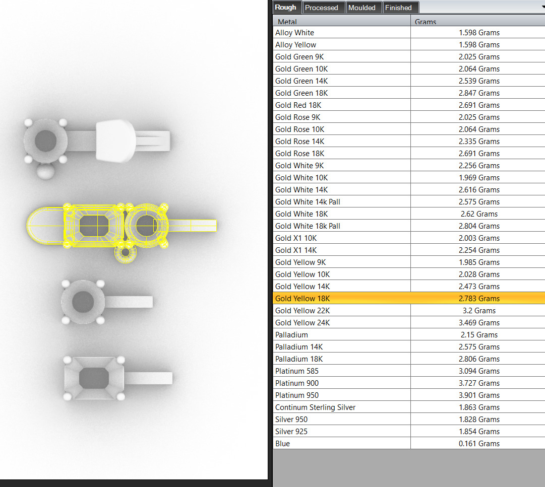 50 pointers tennis bracelet 3D print model_6
