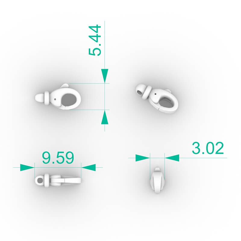 jewelry clasp connector 3D print model_5