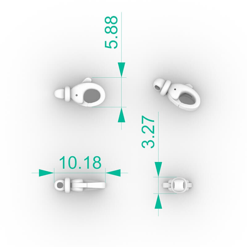 jewelry clasp connector 3D print model_3