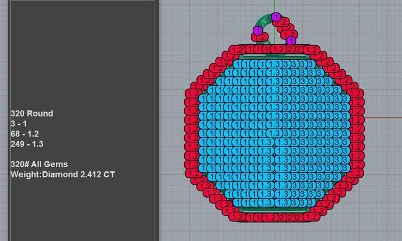 Luxury Cuban Link Pendant Necklace 3D print model_13