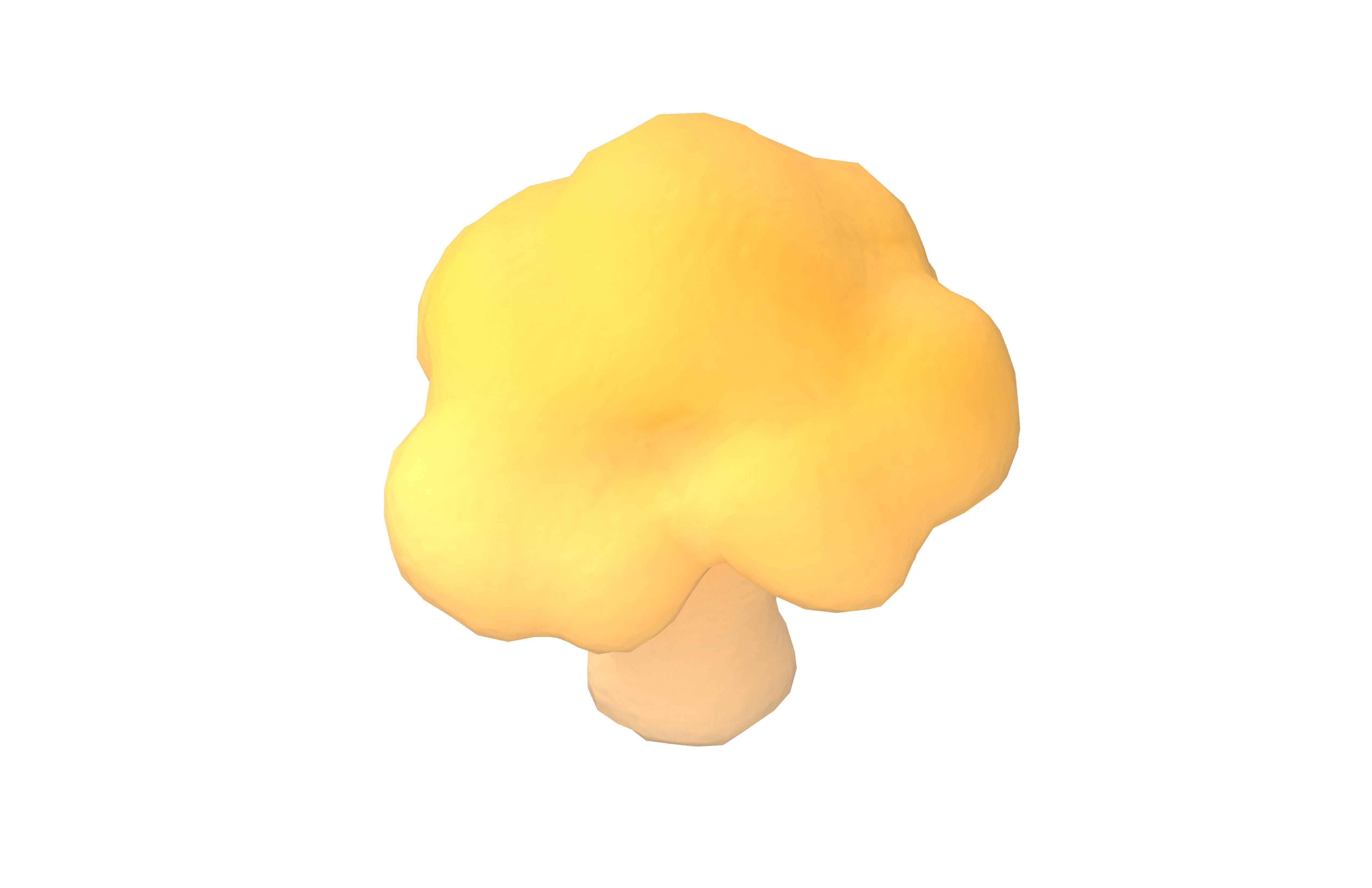 Cartoon Broccoli v1 002 Low-poly 3D model_3
