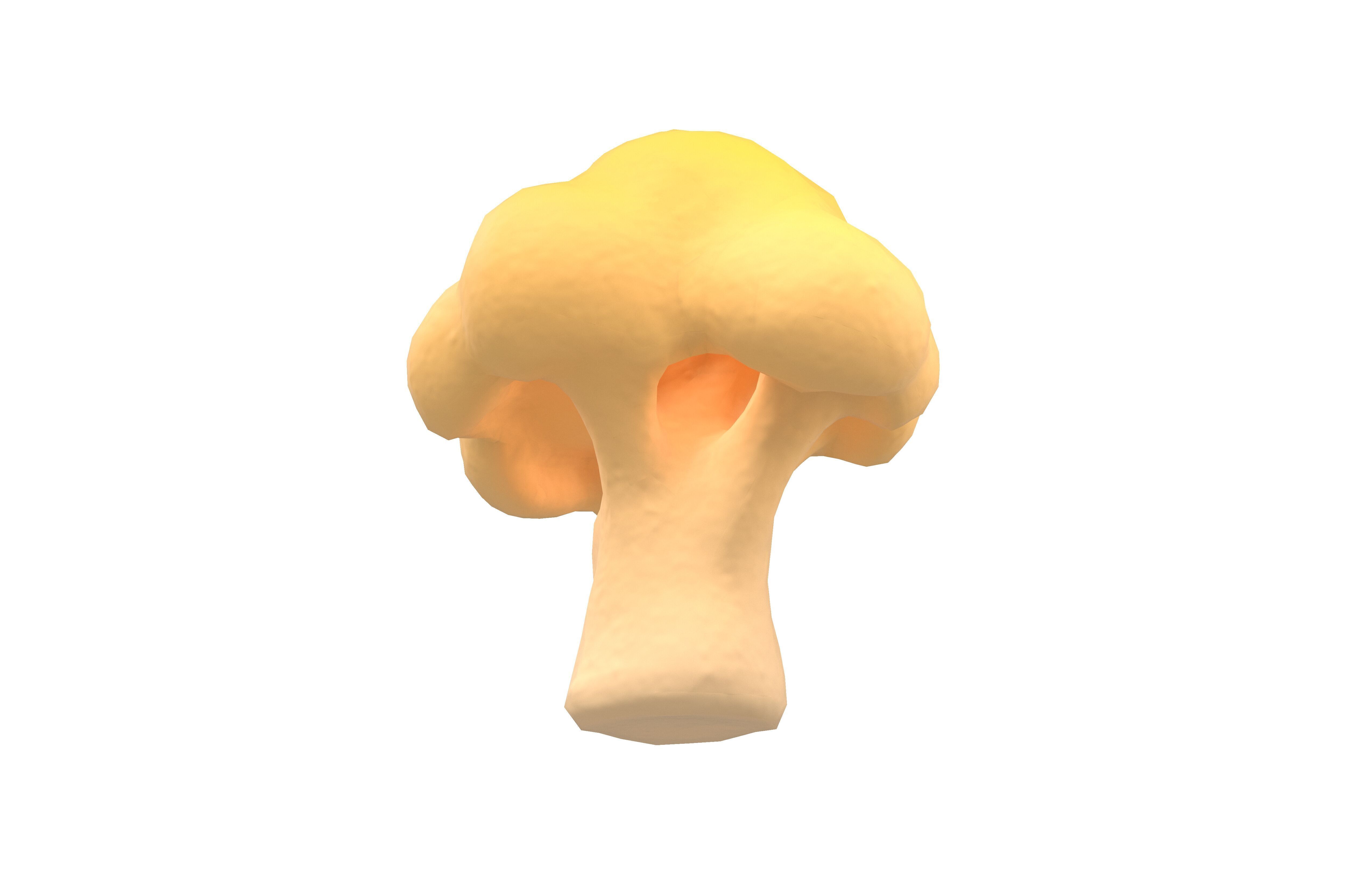 Cartoon Broccoli v1 002 Low-poly 3D model_2