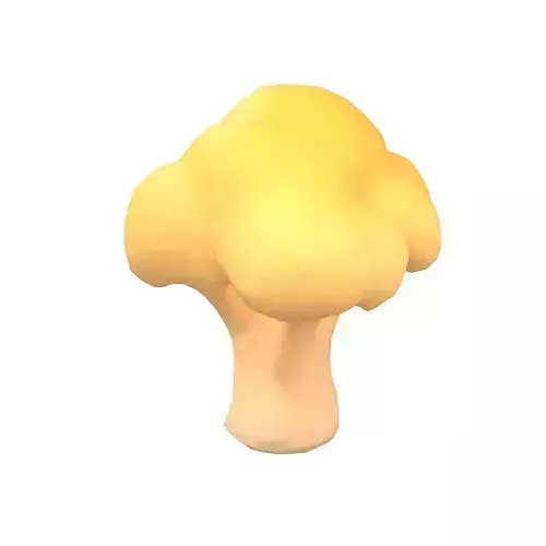 Cartoon Broccoli v1 002 Low-poly 3D model