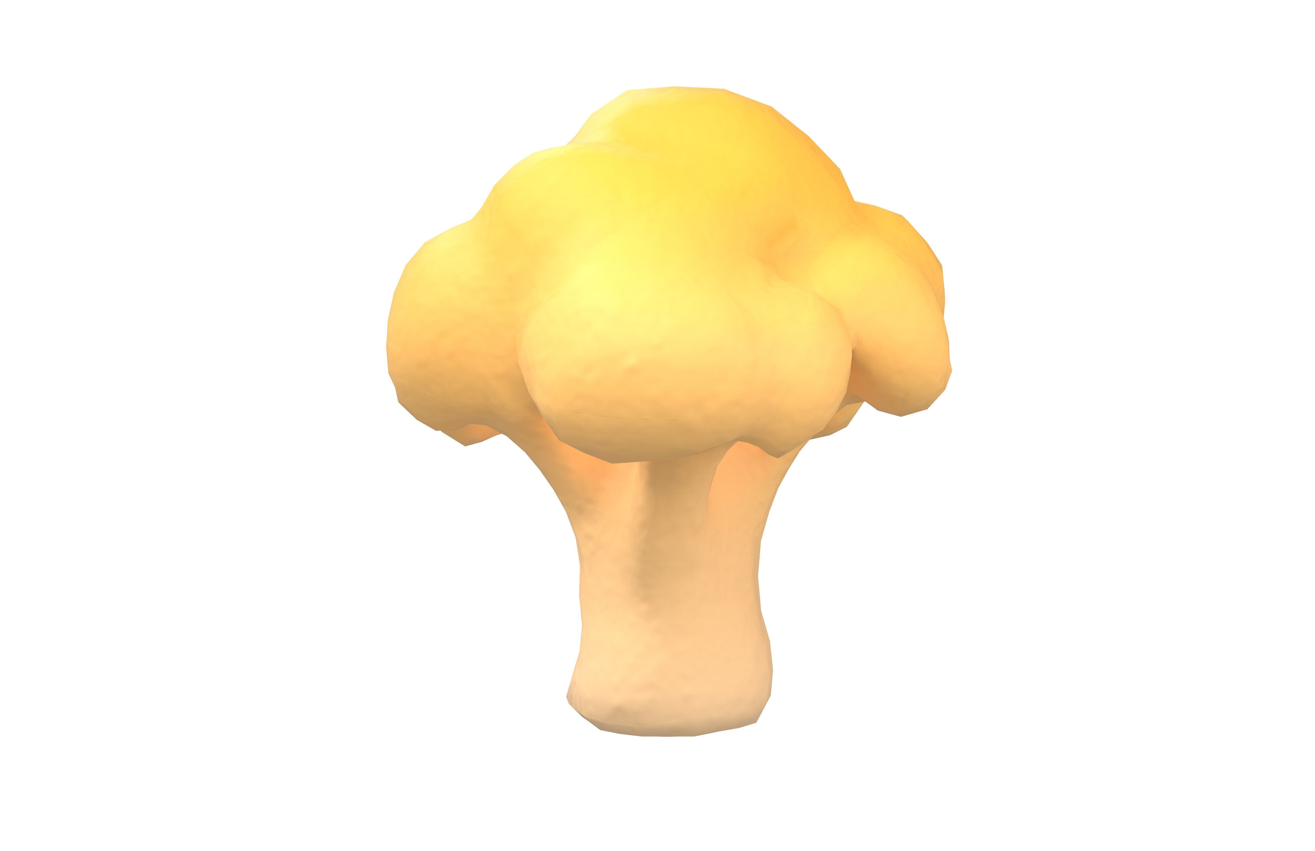 Cartoon Broccoli v1 002 Low-poly 3D model_1