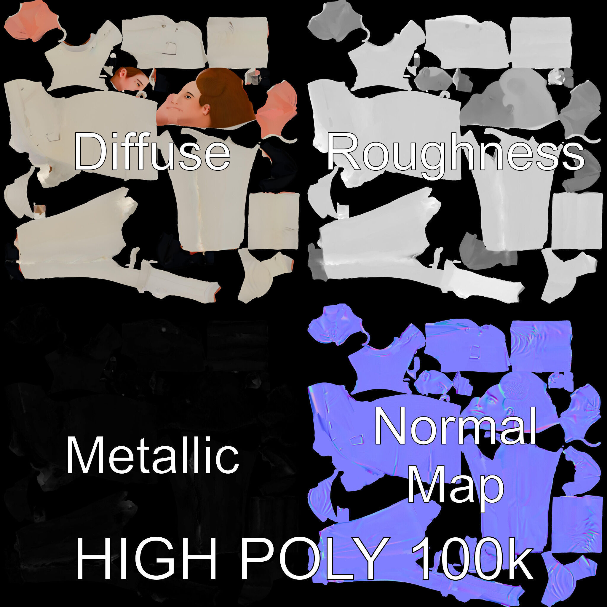 Slick Businessman D Model Formal Attire Elegance Low-poly 3D model_2