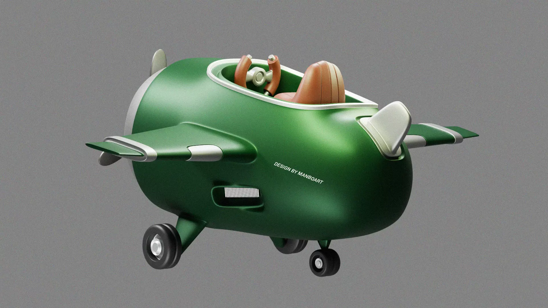 Stylize Cartoon Airplane  3D model_0