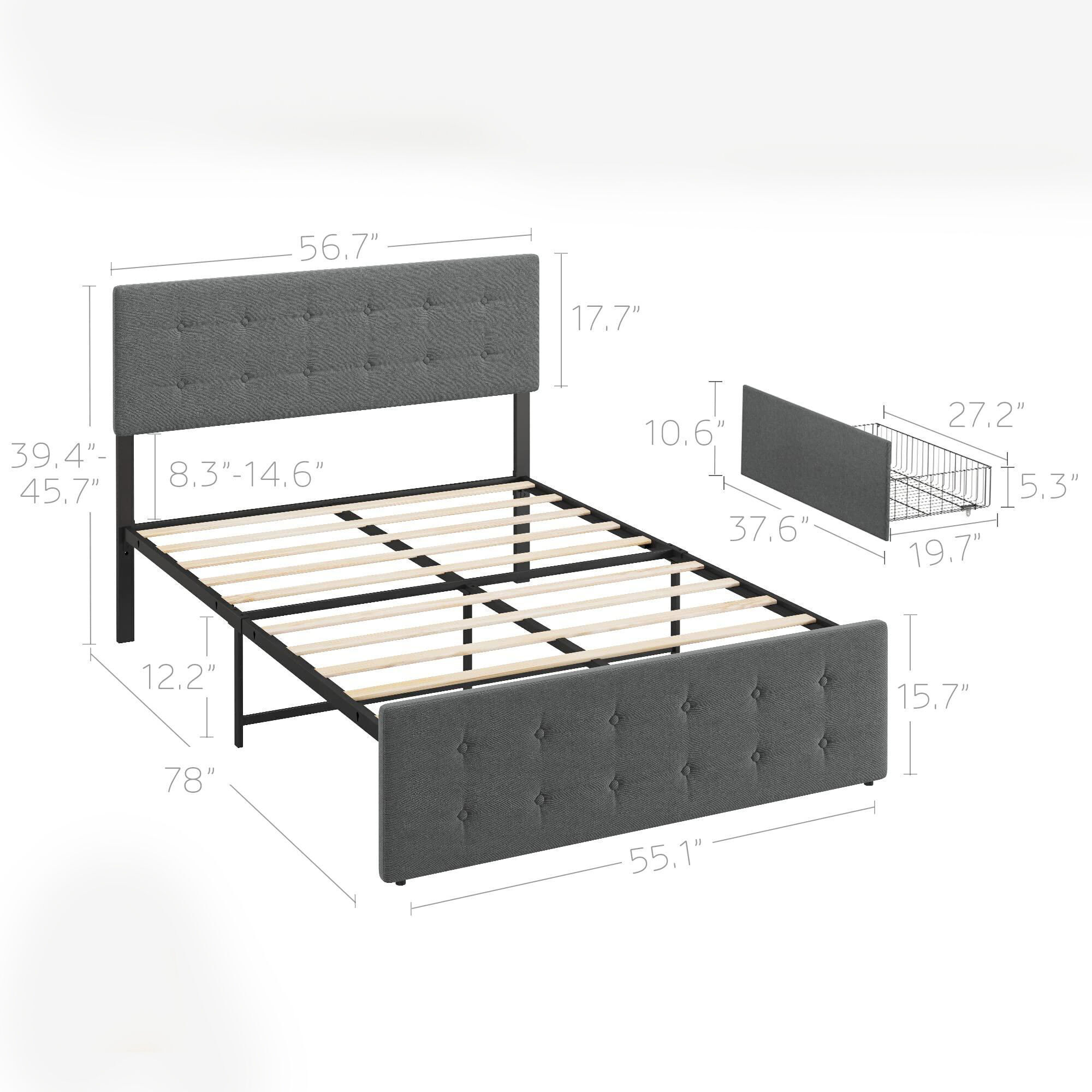 highly detailed bed 025 3D model_3