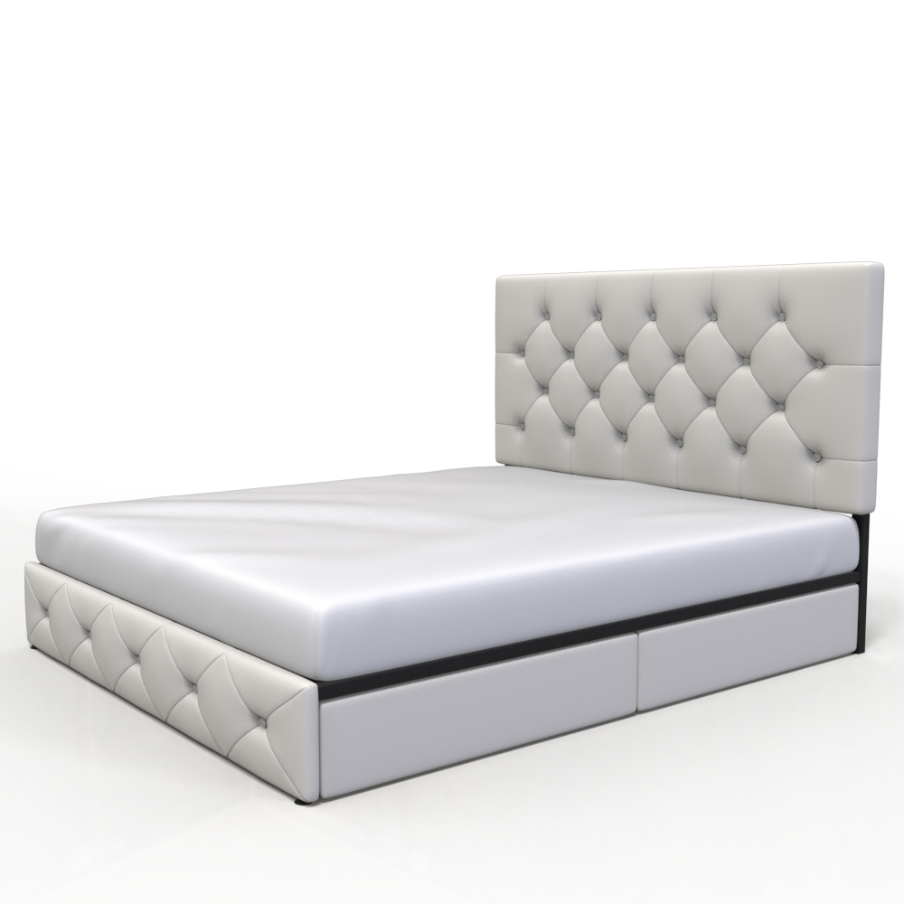 highly detailed bed 018 3D model_1