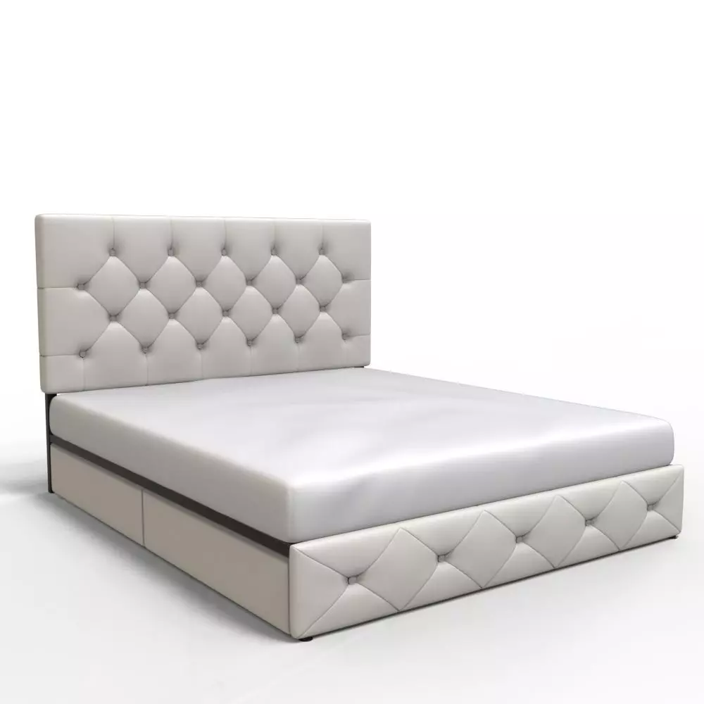 highly detailed bed 018 3D model_0