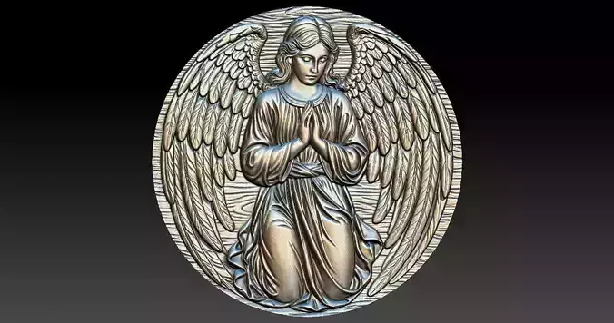 Angel Pendant 3d Print Model