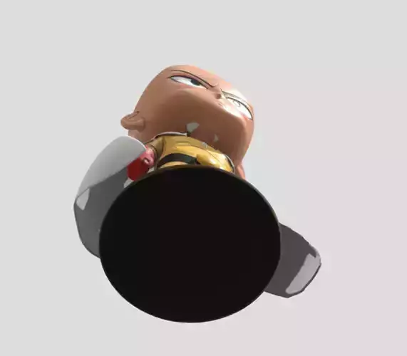 One Punch Man 3D Model Stylized Game Ready Character