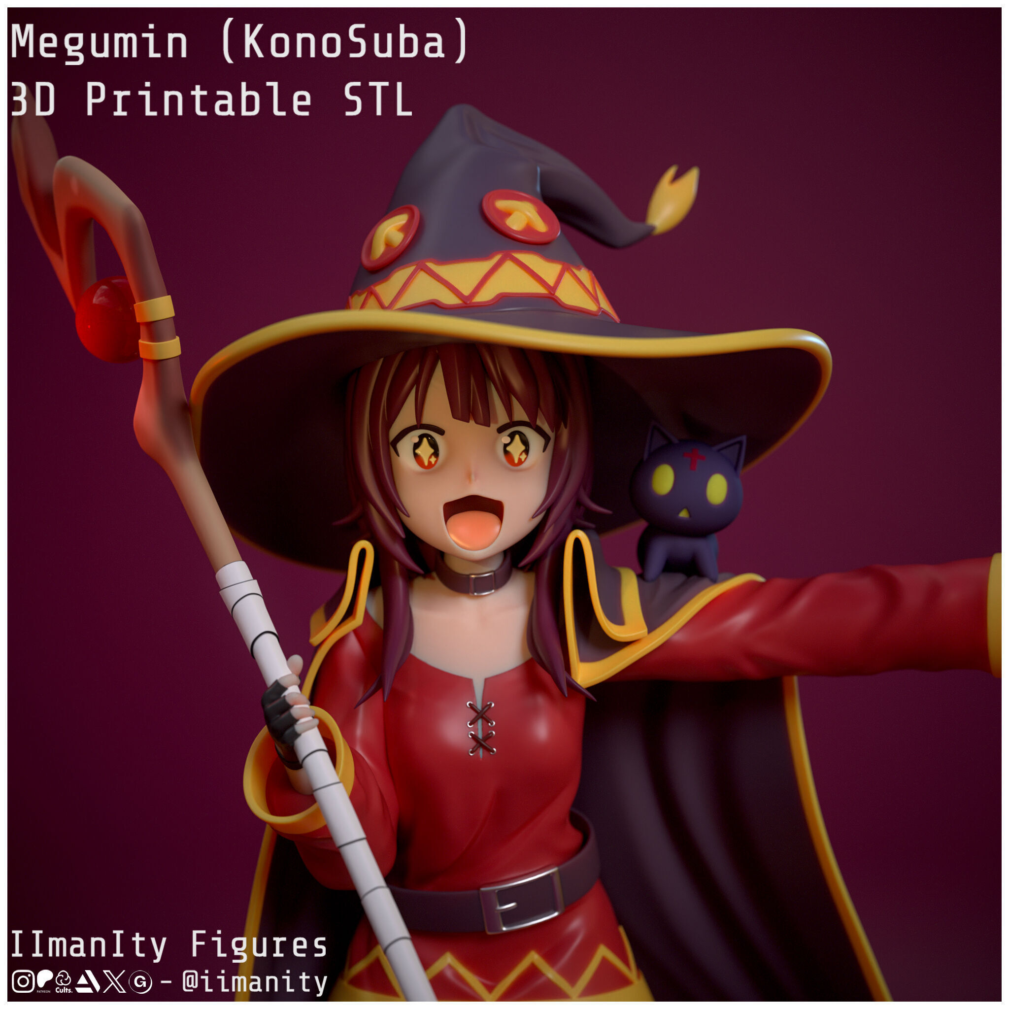 Megumin - KonoSuba 3D print model_1