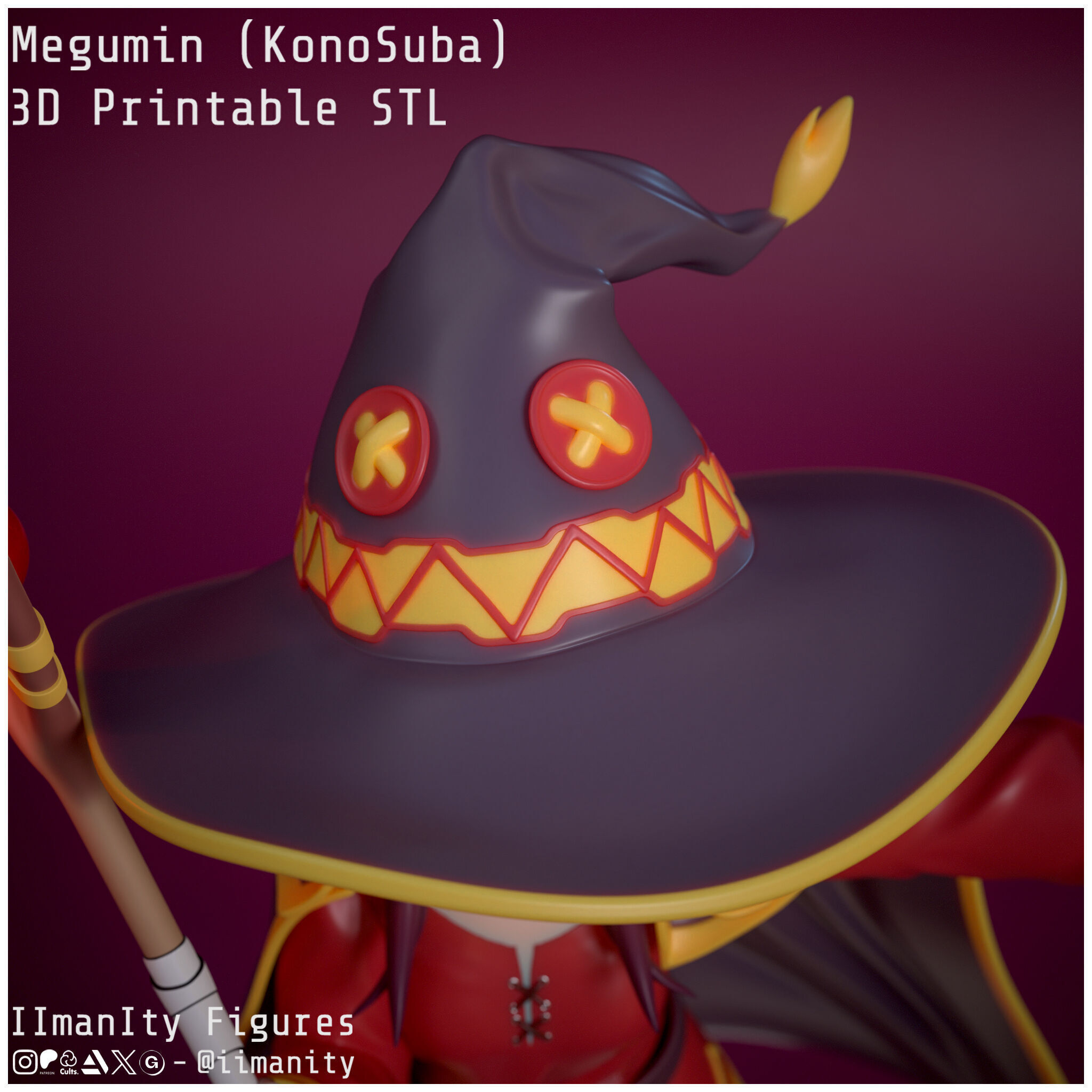 Megumin - KonoSuba 3D print model_6