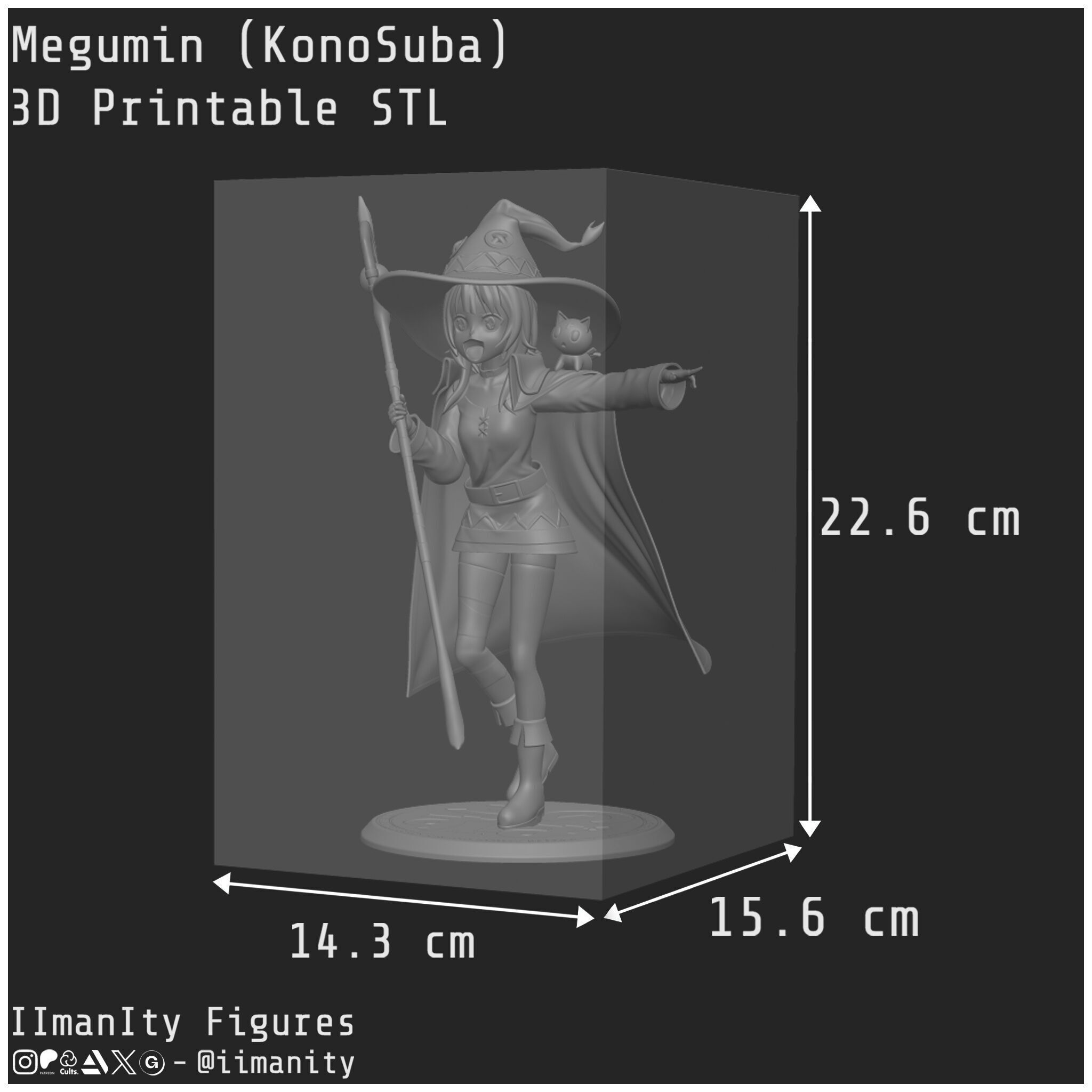 Megumin - KonoSuba 3D print model_8