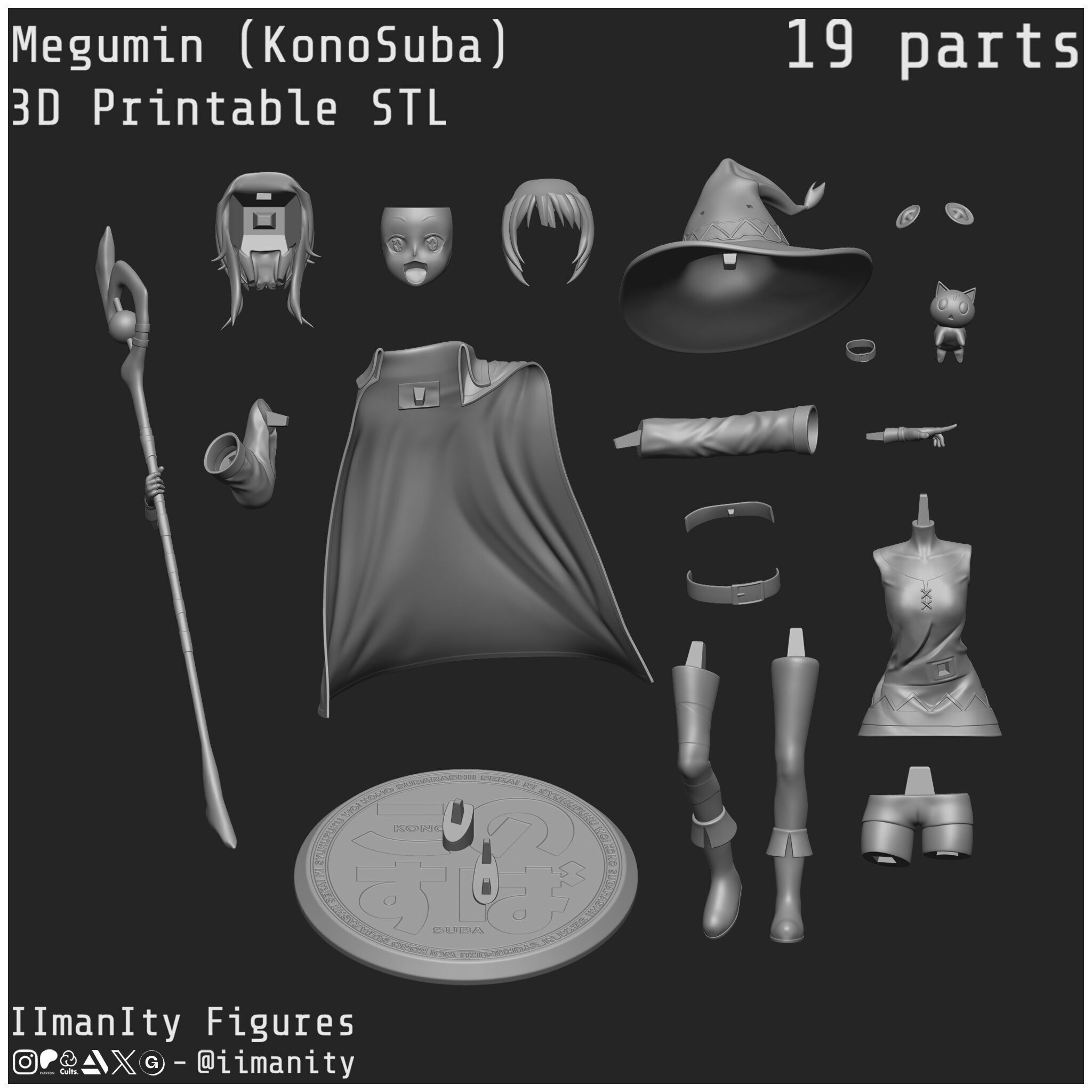 Megumin - KonoSuba 3D print model_7