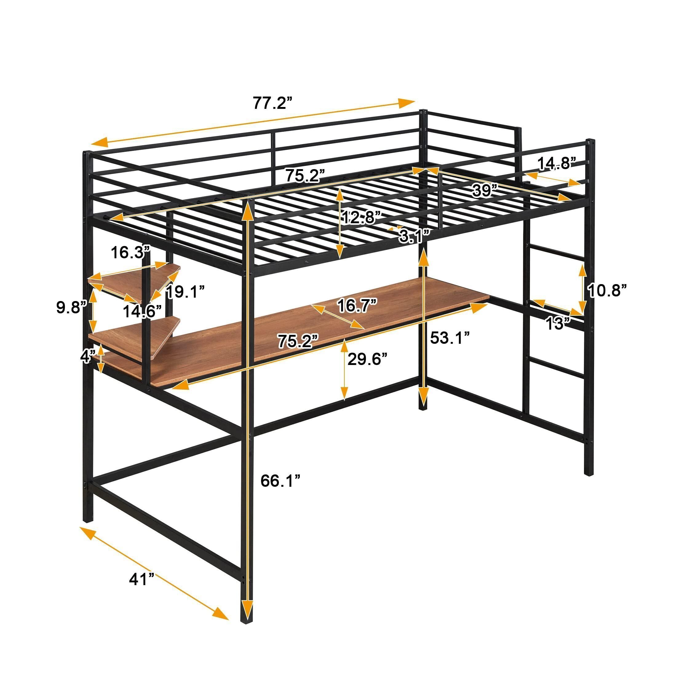 bunk bed 3D model_4