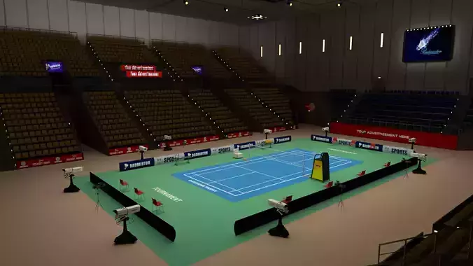 Badminton Stadium 3D model