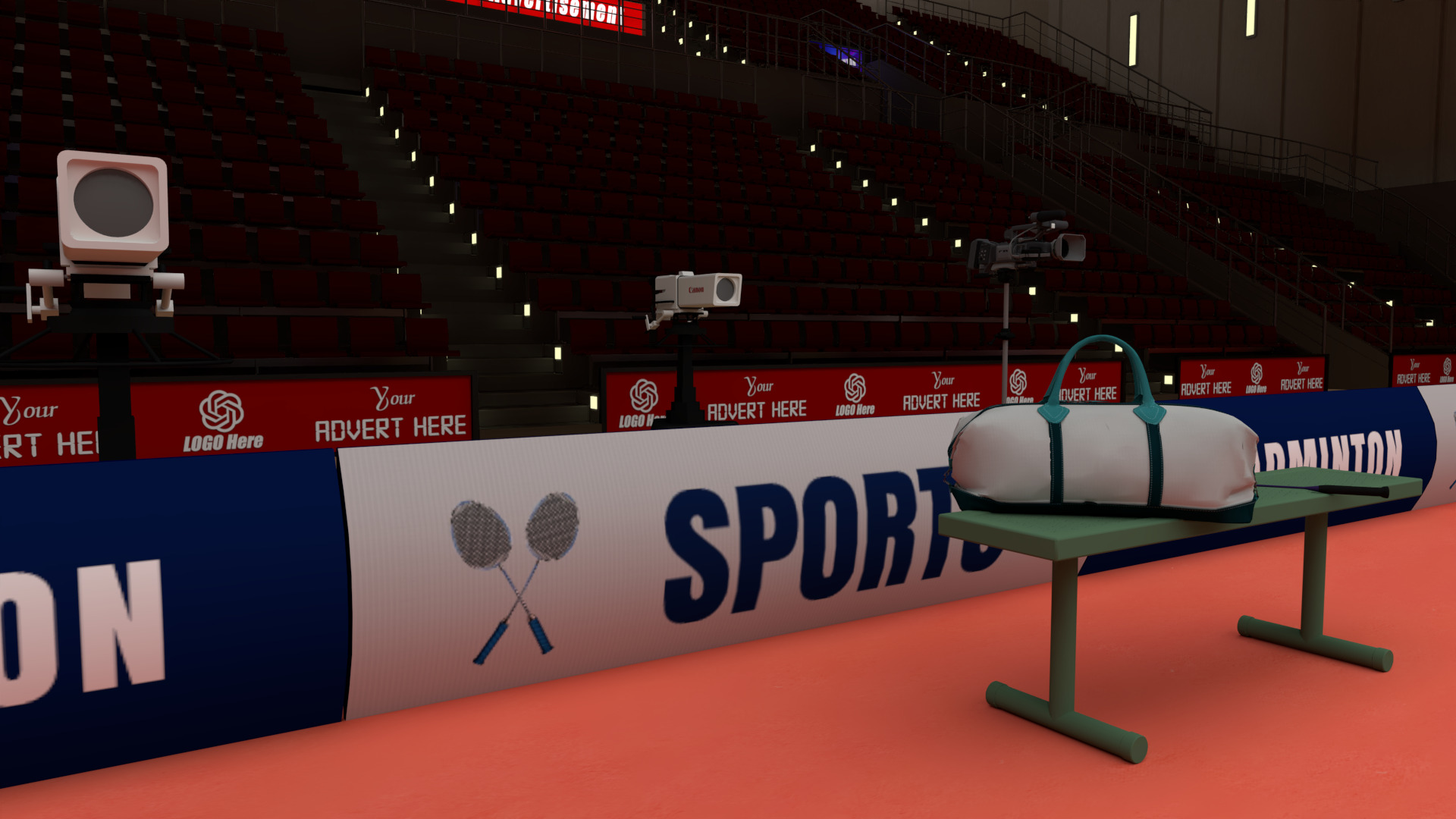 Badminton Stadium 3D model_4