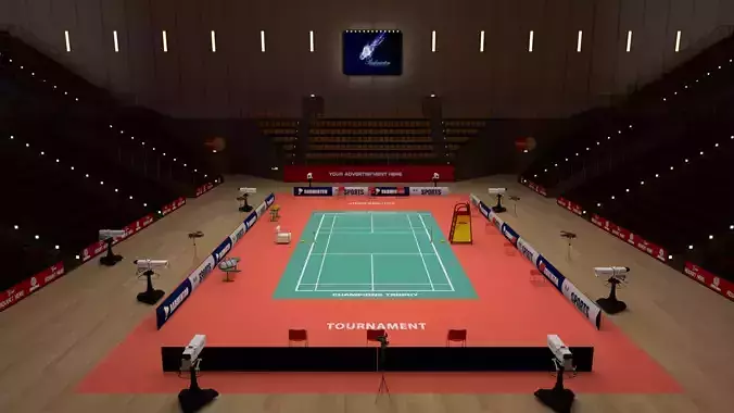 Badminton Stadium 3D model