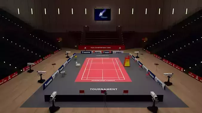 Badminton Stadium 3D model