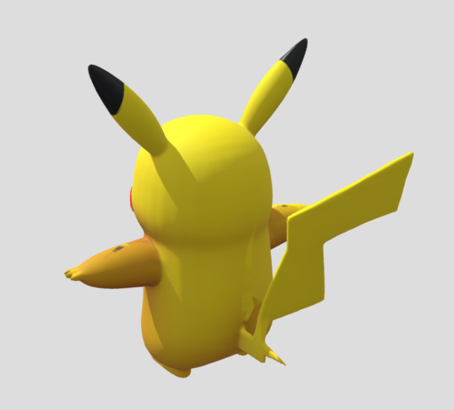 Pikachu 3D Model Stylized Game Ready Character Low-poly 3D model_14