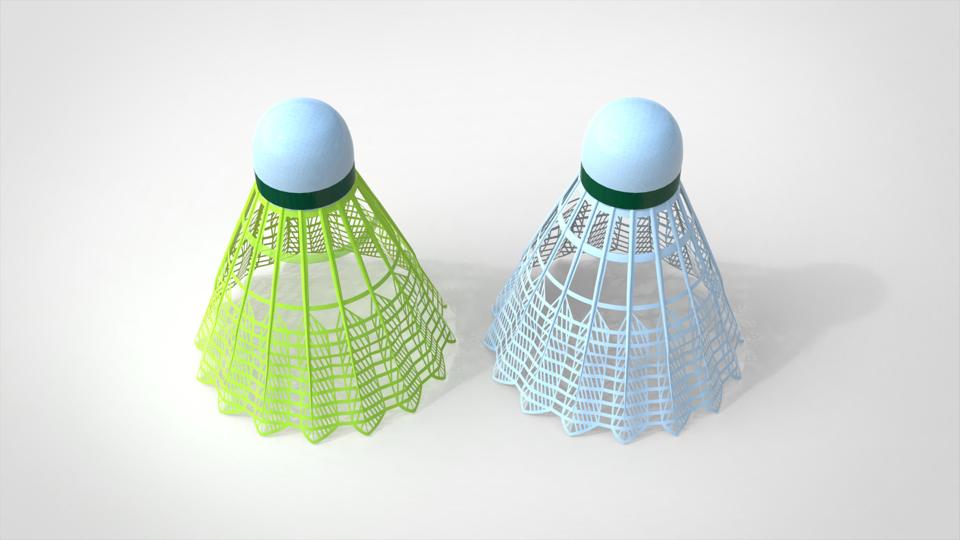 Badminton Shuttlecock 3D model_7