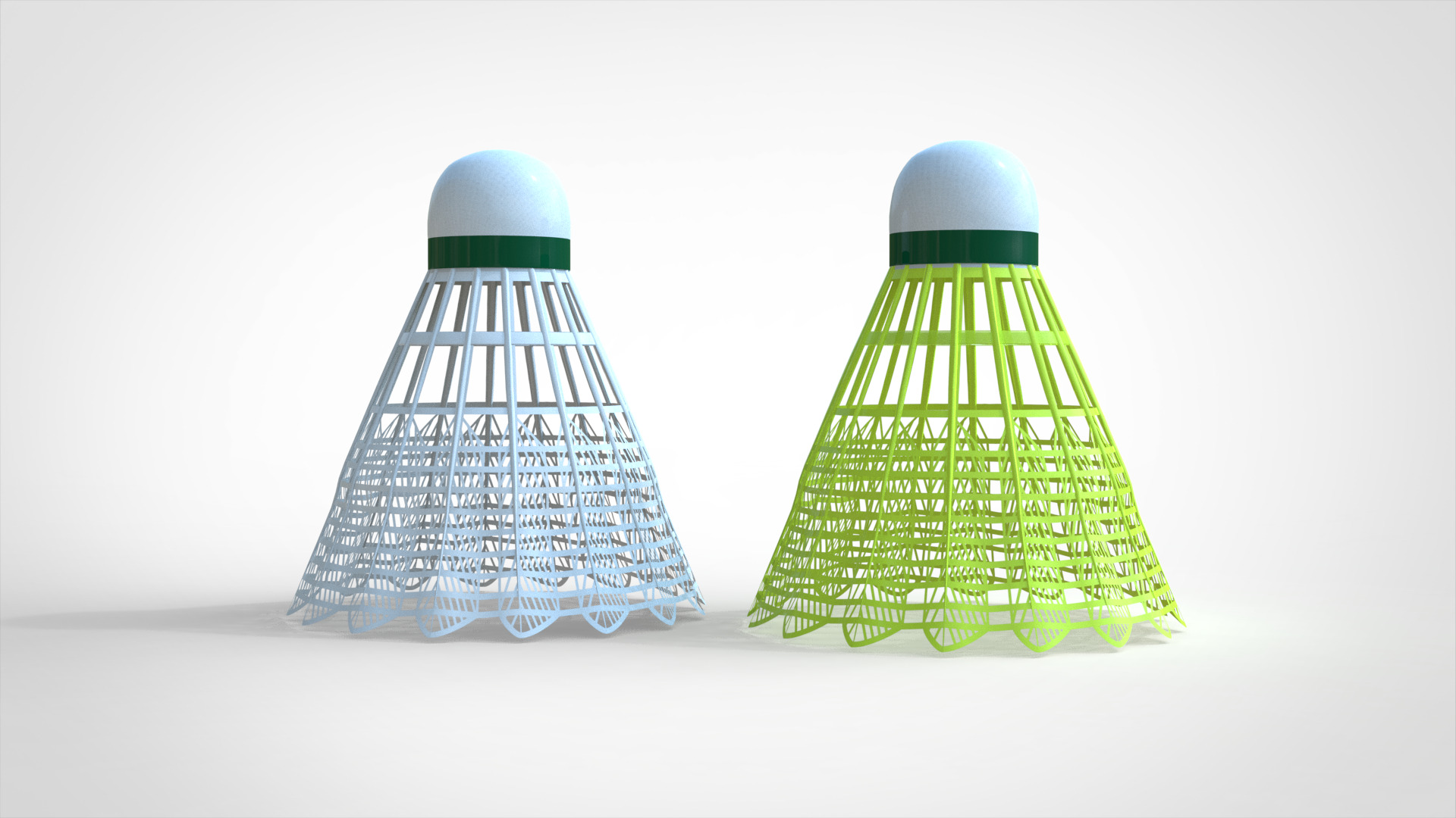 Badminton Shuttlecock 3D model_1