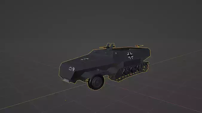 WW2 German Half Track Sdkfz 251