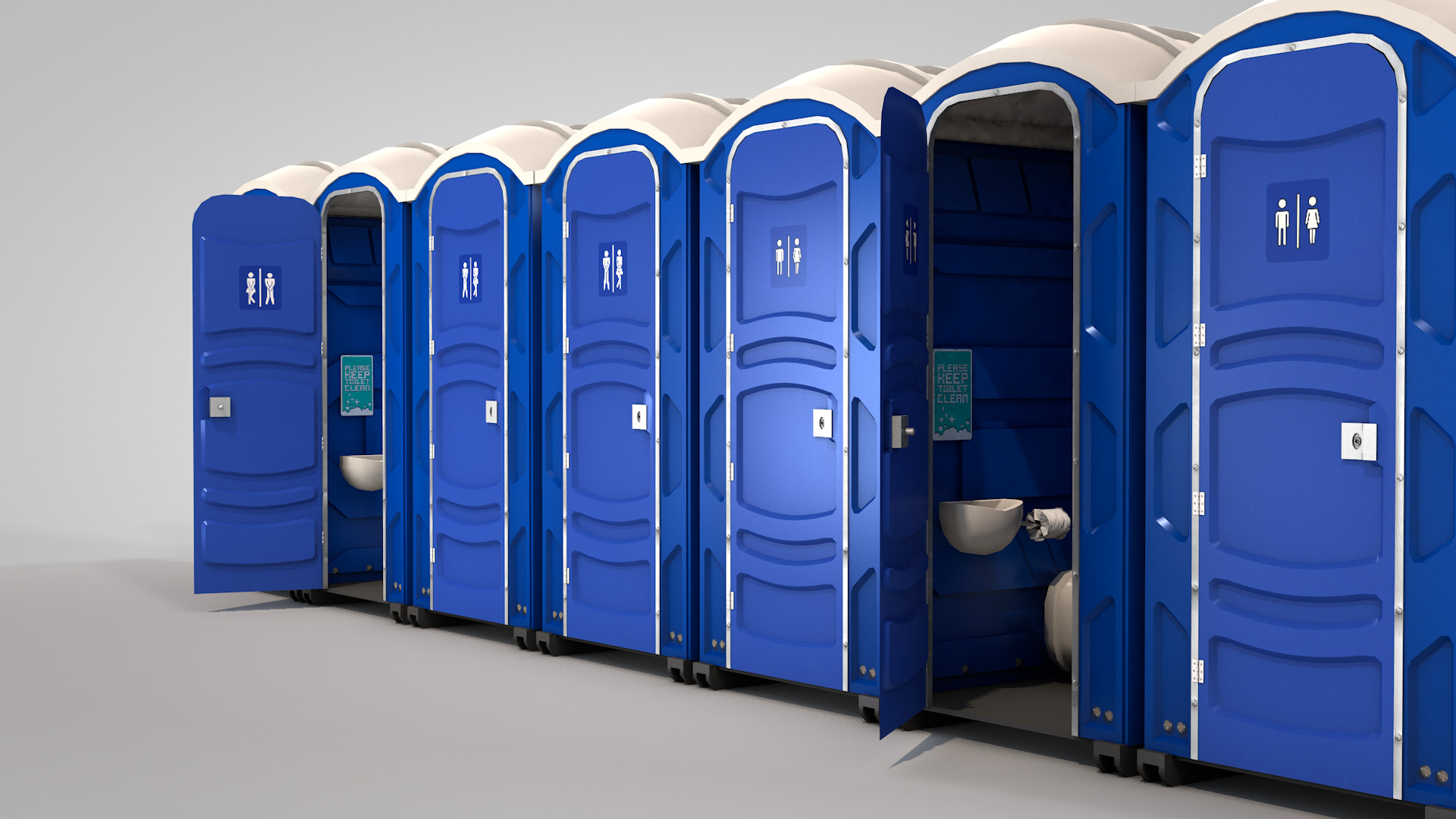 Portable Toilet 3D model_1