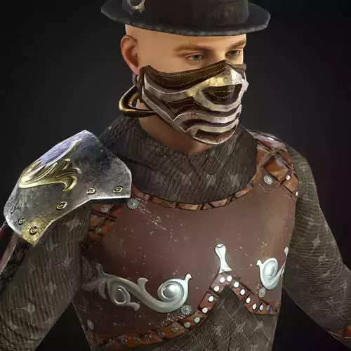  Steampunk rigged character