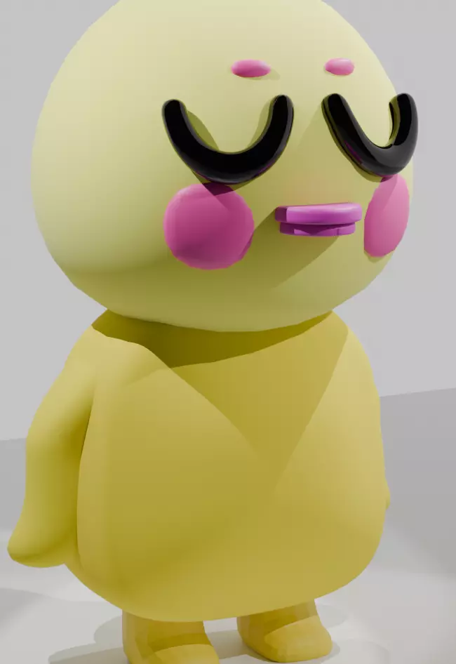 a little duck Free low-poly 3D model