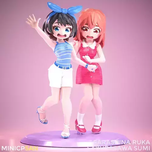 Sarashina Ruka and Sakurasawa Sumi - Rent-a-Girlfriend