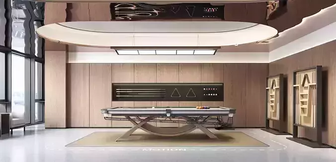 Modern billiard room 