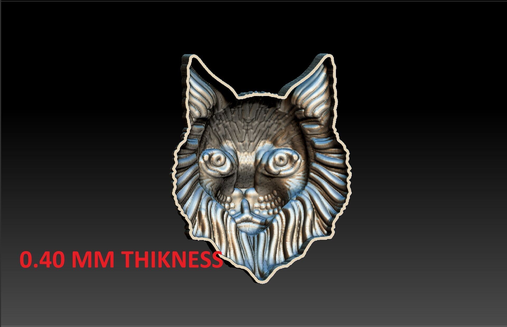 CAT PENDENT 3D print model_4