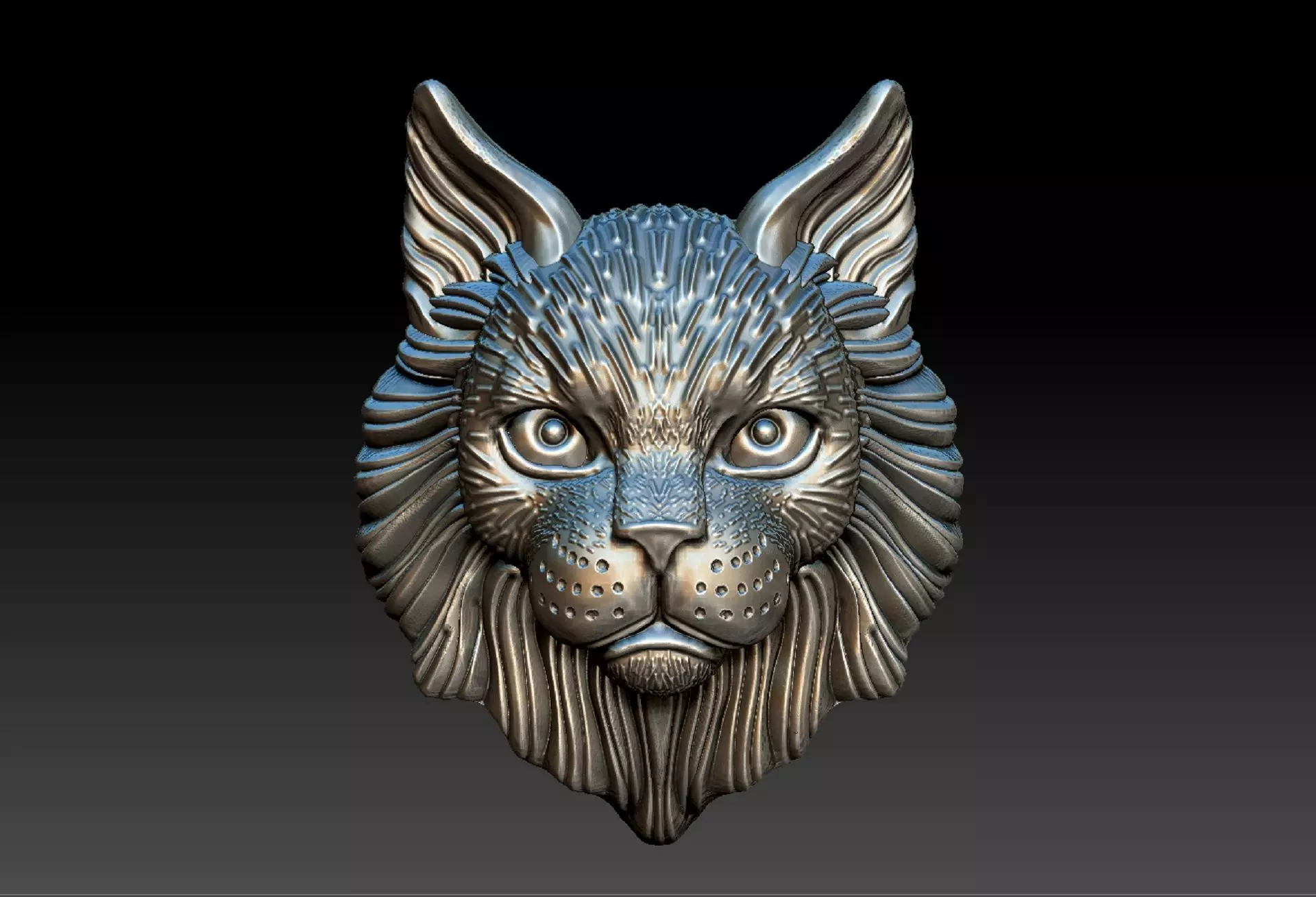 CAT PENDENT 3D print model_0