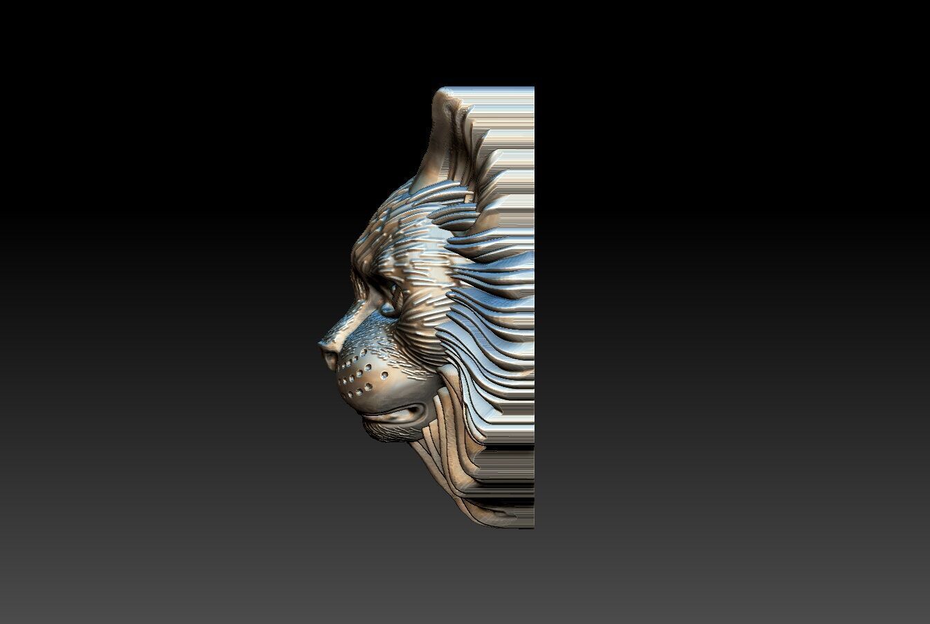 CAT PENDENT 3D print model_3