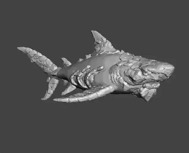 STONE SHARK MINIATURE MODEL FIGURE FOR FANTASY GAMES RPG DND