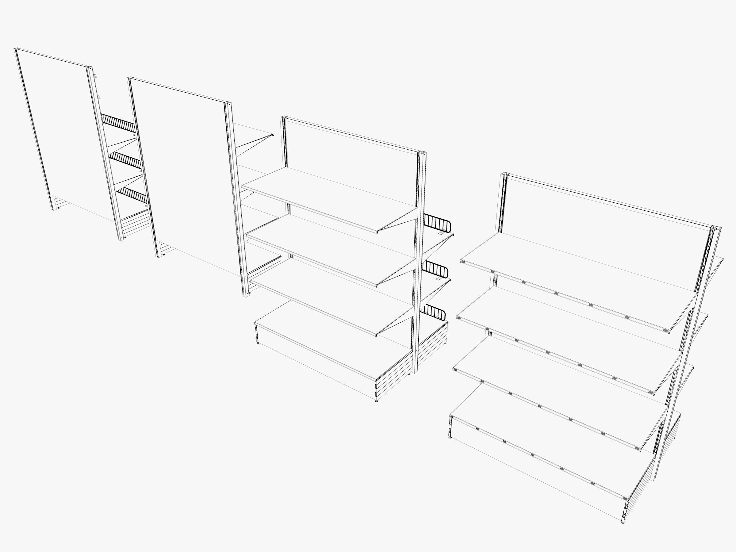 Store Shelf 2 Low-poly 3D model_14