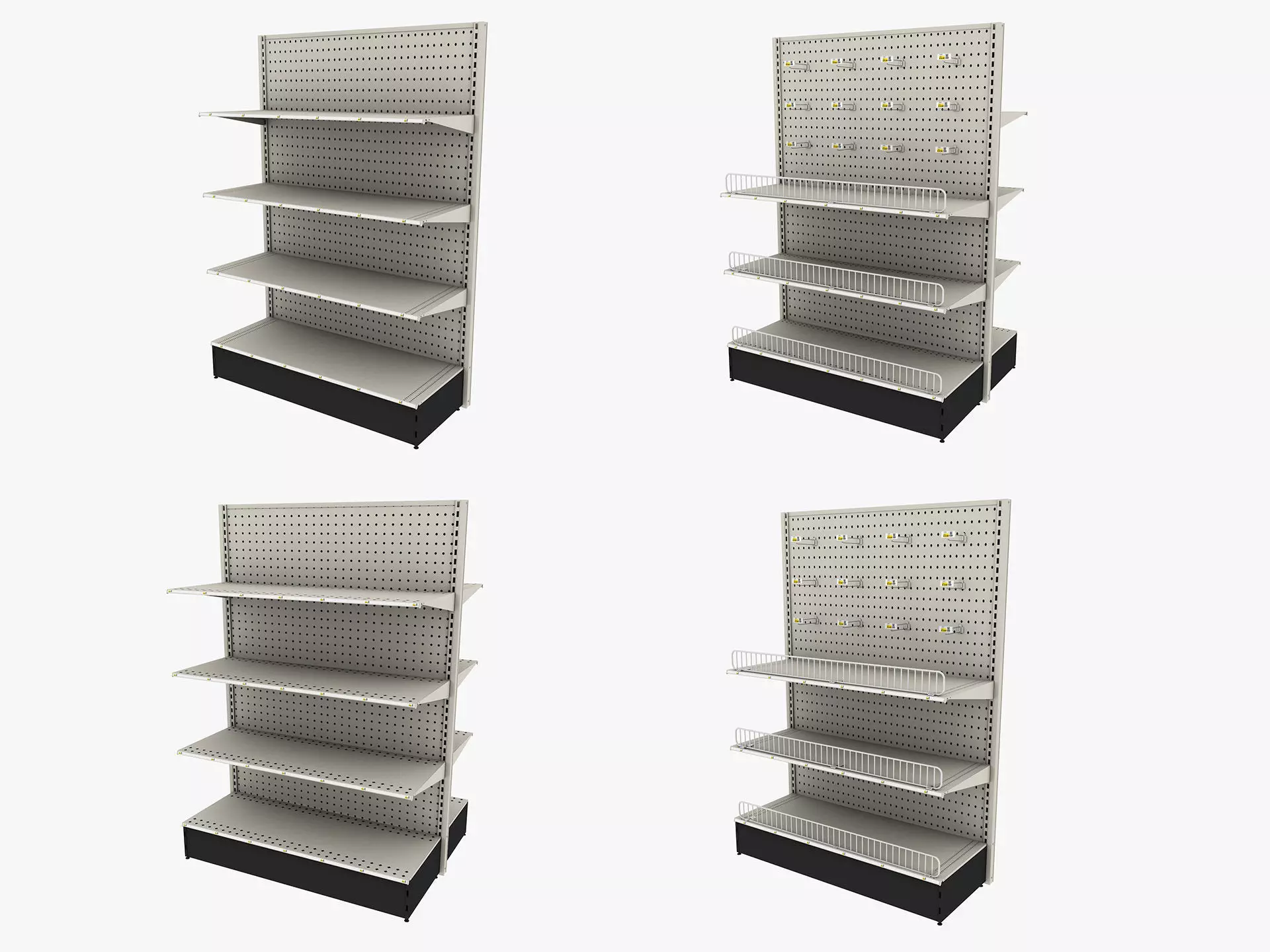 Store Shelf 2 Low-poly 3D model_0