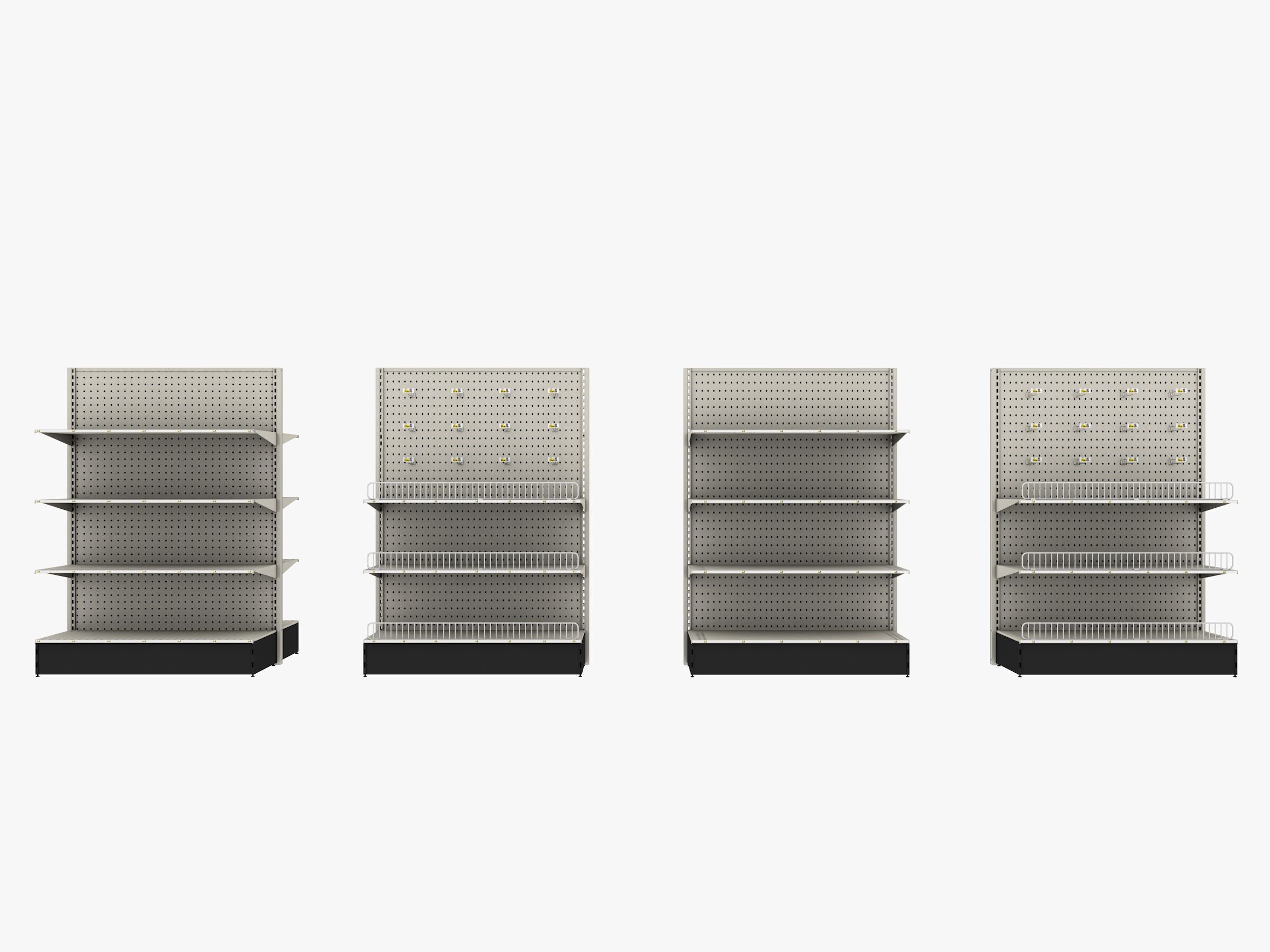 Store Shelf 2 Low-poly 3D model_2